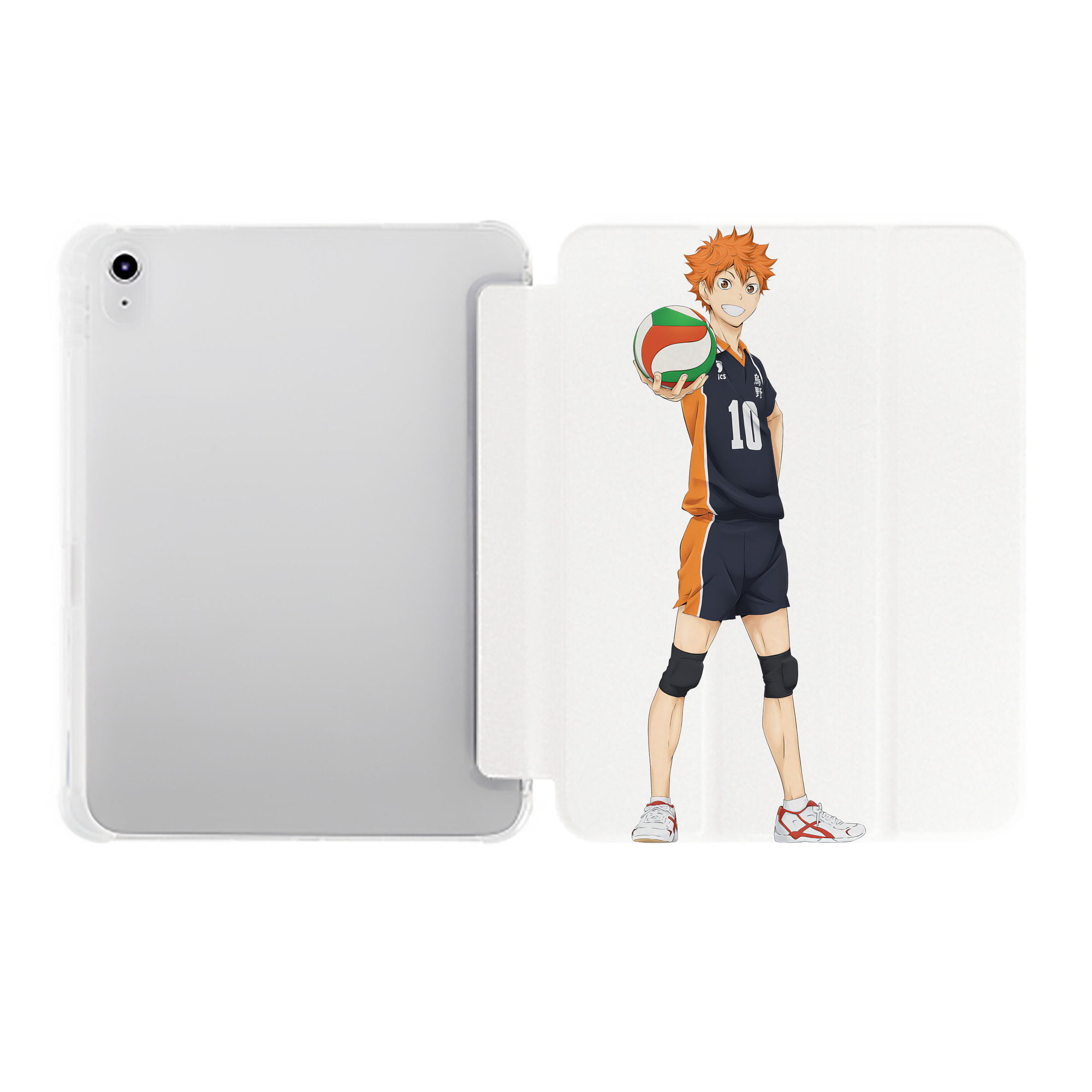 （画像用） ハイキュー!! Haikyu!! IPad ケース ペン収納付き 三つ折りスタンド PUレザー×シリコン 対応機種9.5/10.5/10.9インチ